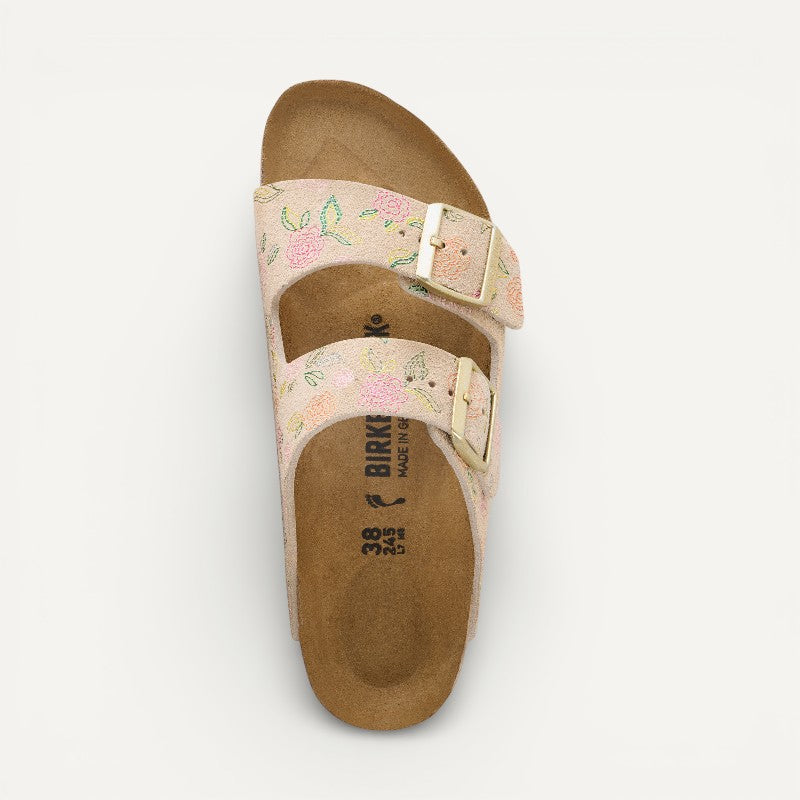 Arizona Flowers Sandcastle Suede Leather Narrow