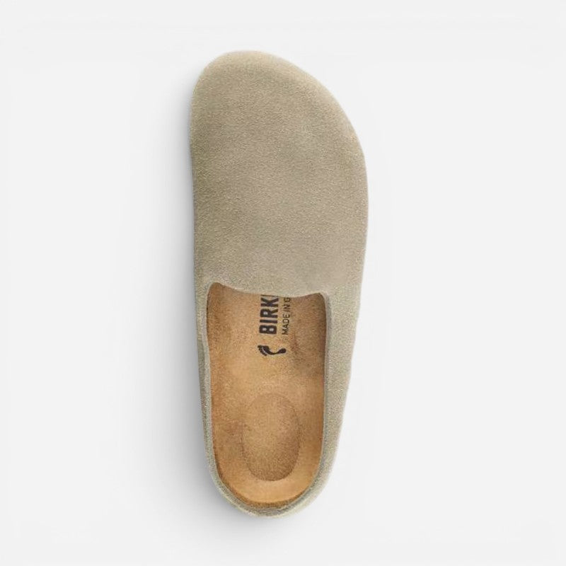 Amsterdam Taupe Suede Leather Narrow