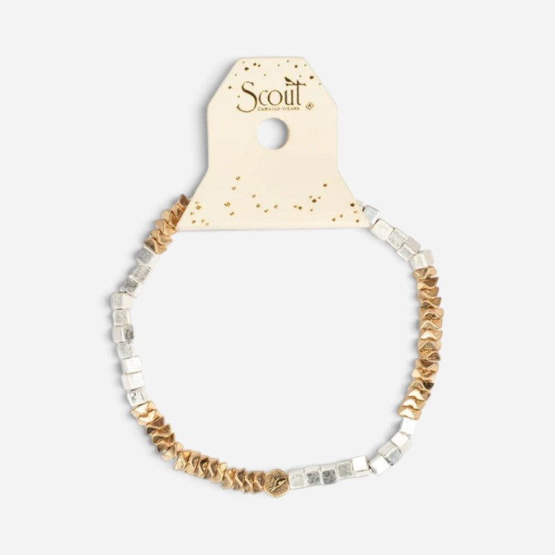 Mini Mtl Stk Geometric Slv/Gld