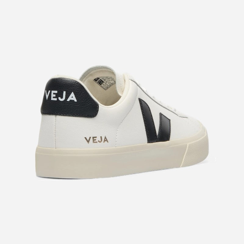 Men's Campo Leather White Black