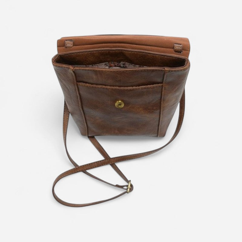Jensy Front Flap Crossbody Pecan