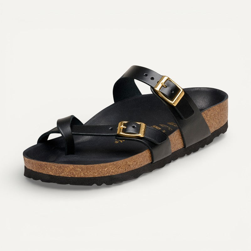 Mayari Black Amalfi Leather Regular