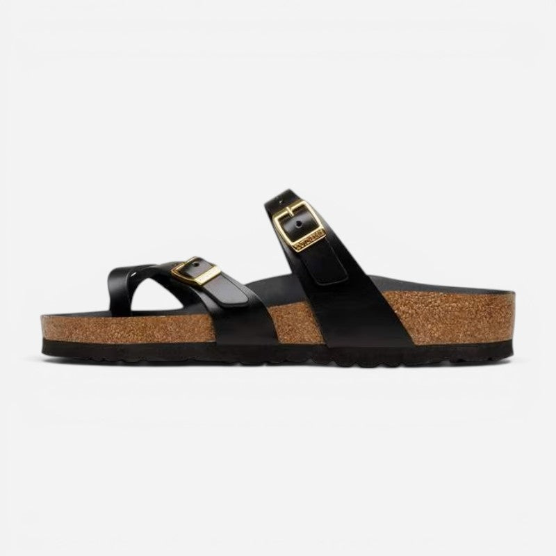 Mayari Black Amalfi Leather Regular