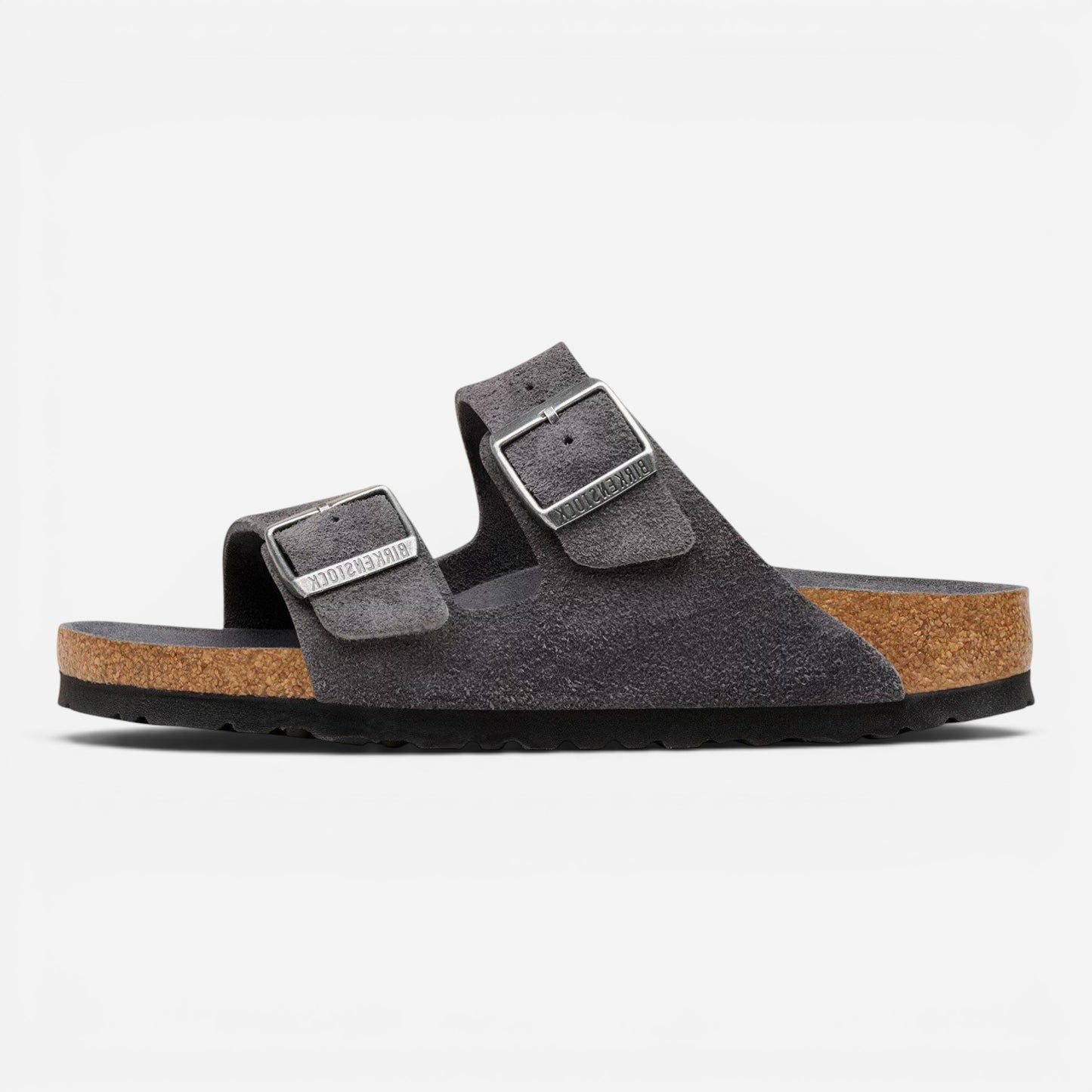 Arizona Soft Footbed Charcoal Suede Leather Narrow