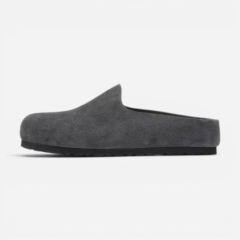Amsterdam Charcoal Suede Leather Narrow
