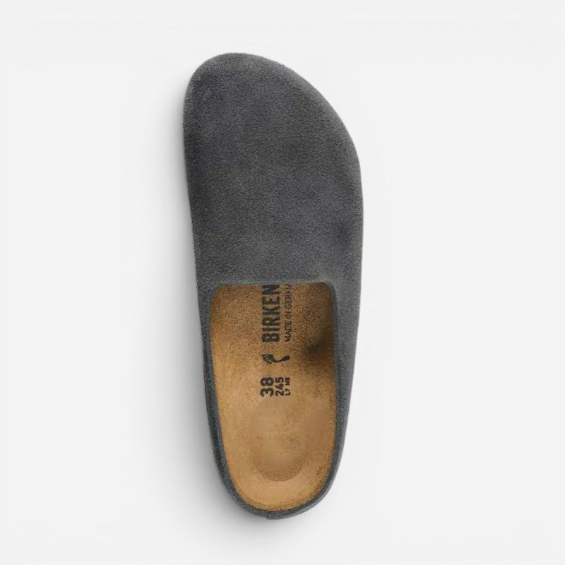 Amsterdam Charcoal Suede Leather Narrow