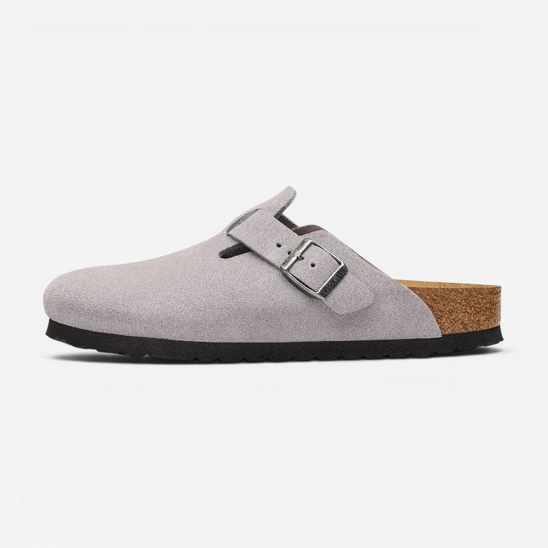 Boston Lavender Sky Suede Leather Narrow