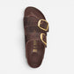 Arizona Big Buckle Habana Oiled Leather Narrow