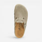 Boston Chunky Taupe Suede Leather Taupe Sole Narrow