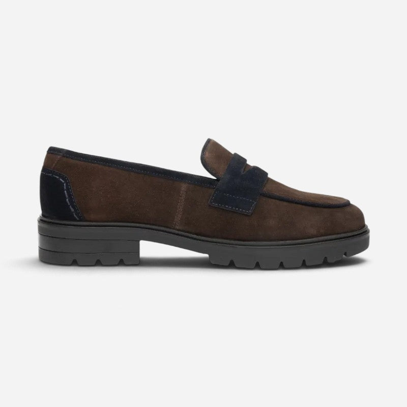 Caladium Caffee/Navy Suede