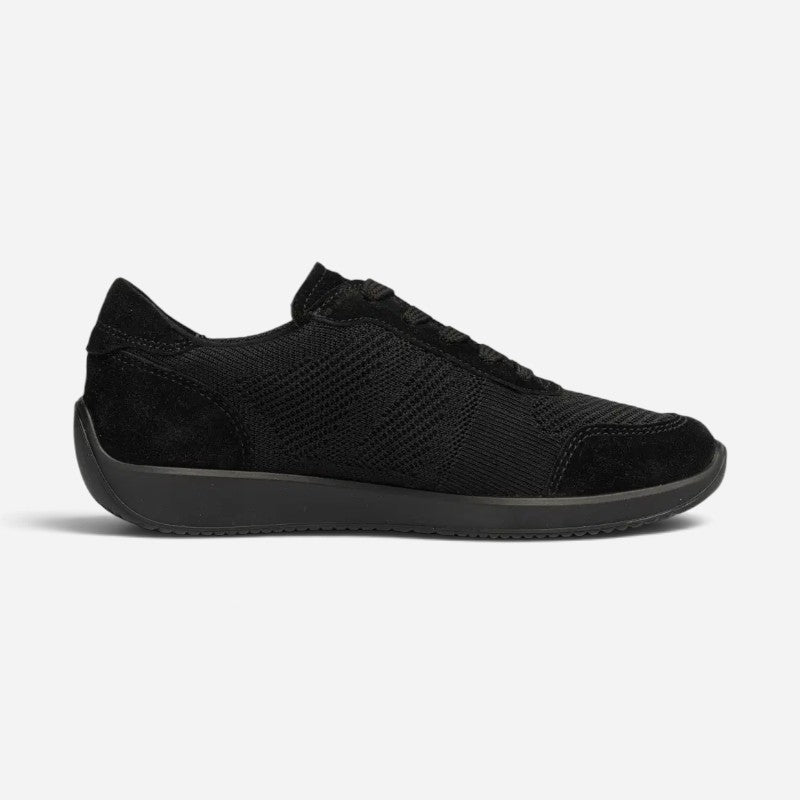Lila 2 Black Hydro Wovenstretch/Suede
