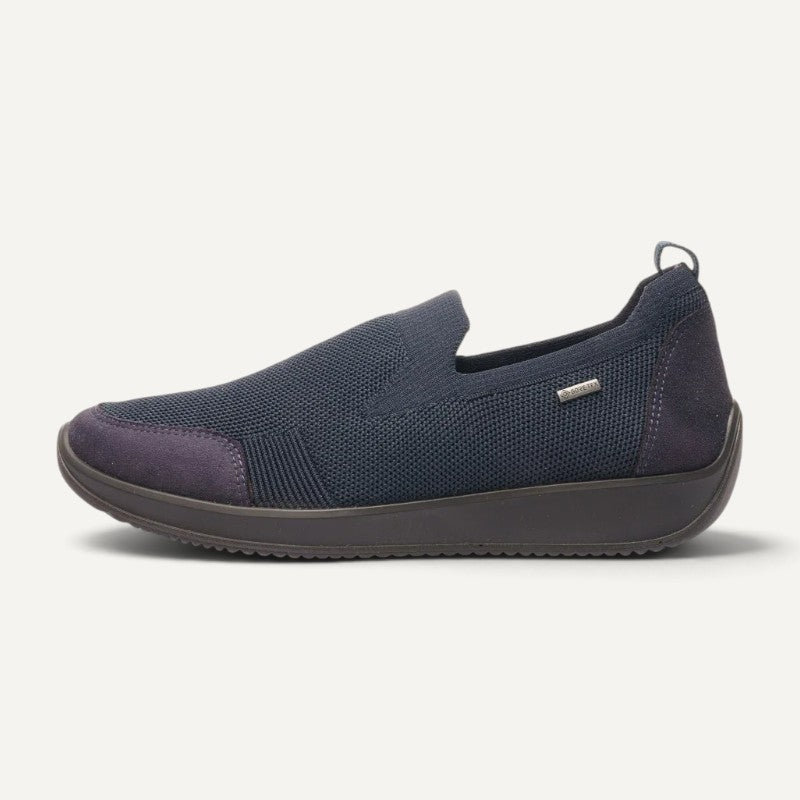 Lilith 2 Navy Hydro-Wovenstretch/Suede