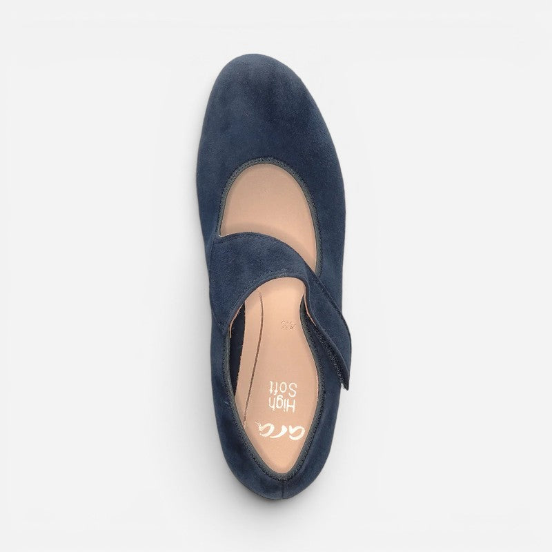 Calico 2 Navy Kid Suede