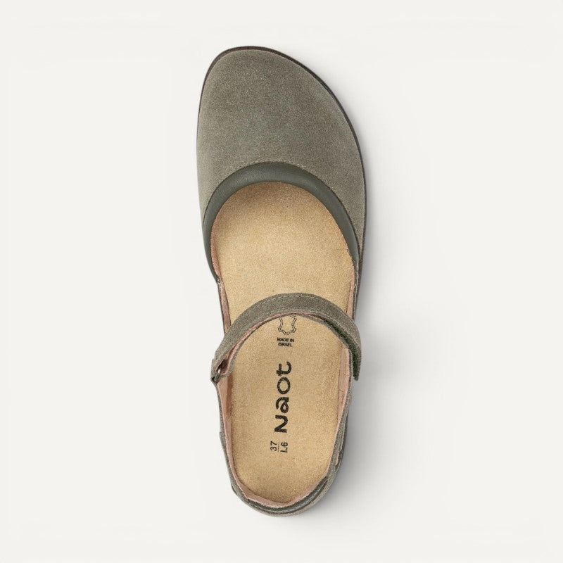 tekapo mary jane green leather combo