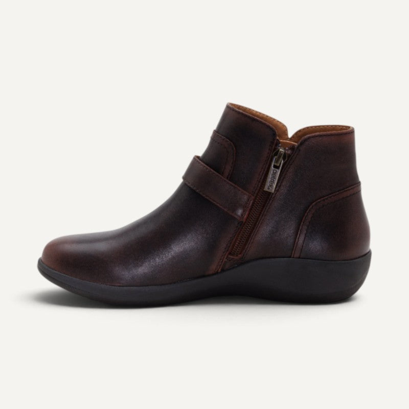 leah low boot cordovan