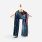 Lightweight Geo Silhouette Scarf Navy