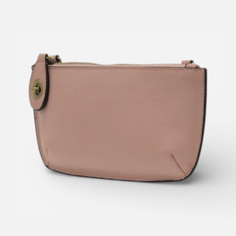 Mini Crossbody Wristlet Clutch Pink Sand