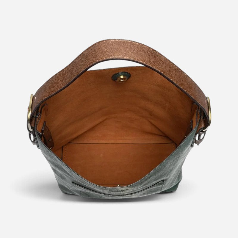 Classic Hobo Handbag Castleton Green/Coffee