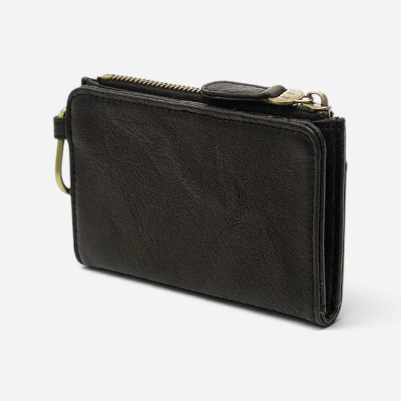 Bobbie Bifold Wallet With Carabiner Black