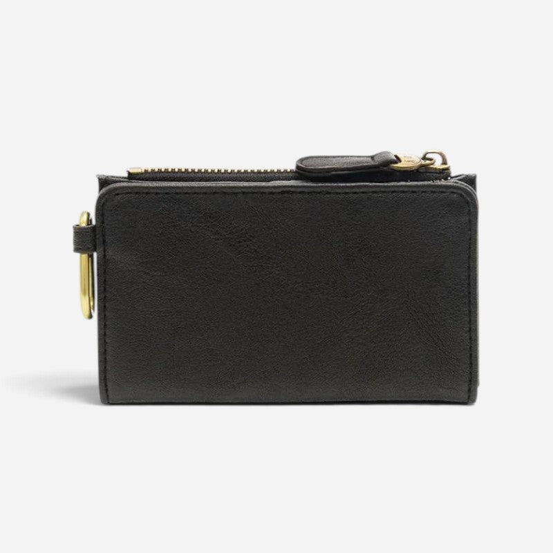 Bobbie Bifold Wallet With Carabiner Black