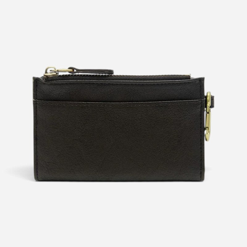 Bobbie Bifold Wallet With Carabiner Black
