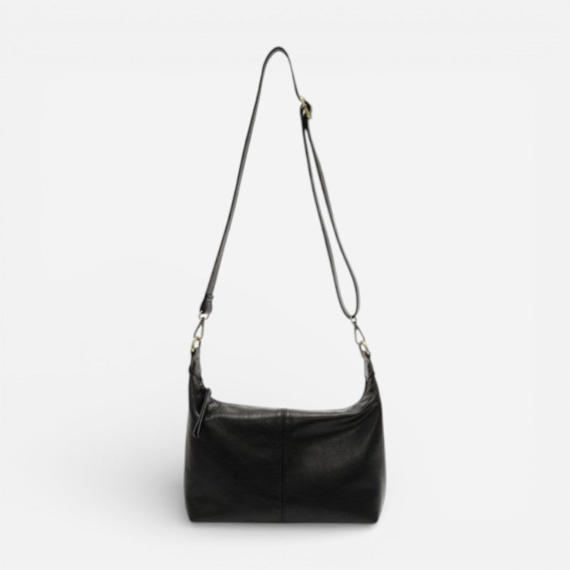 Danna Top Zip Crossbody Black