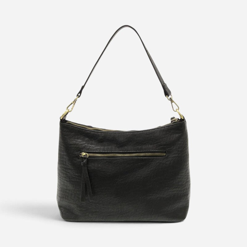 Winnie Woven Hobo Black
