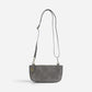 Faux Suede Mini Crossbody Wristlet Clutch Shadow