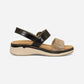 AZORES SANDAL NERO MULTI