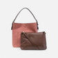 Classic Hobo Handbag Clay Pink/Coffee