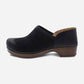 Brenna Black Burnished Suede