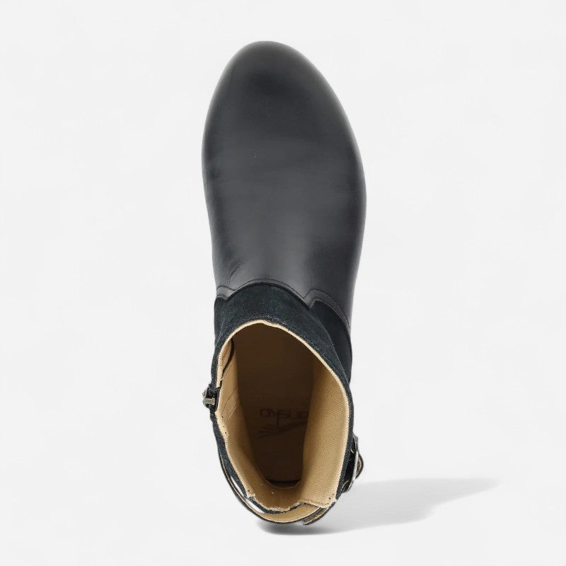 Monique Burnished Calf Black