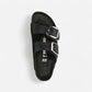 Arizona Big Buckle Black Oiled Leather Regular