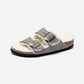 Arizona Shearling Stone Coin Suede Leather Narrow