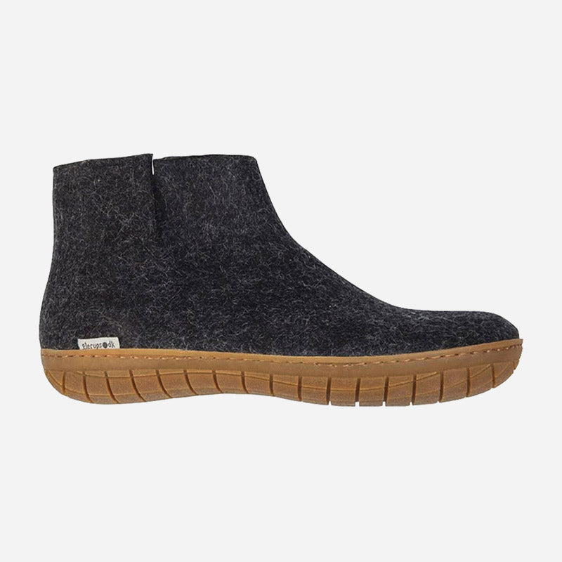 Low Boot Grey Rubber