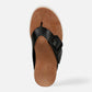 Uptown Marin Black tumbled Leather