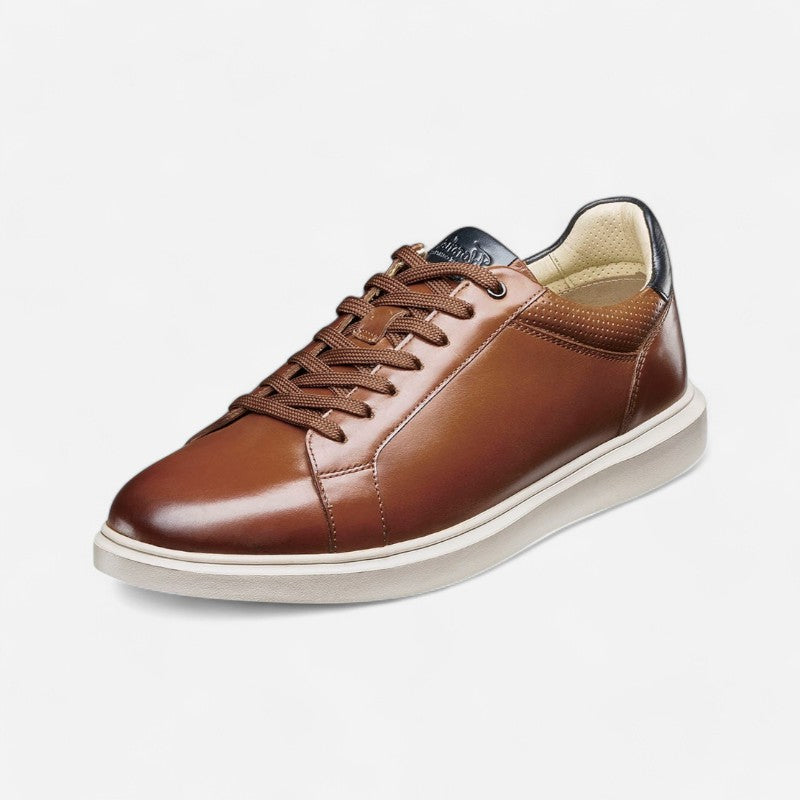 Men's Social Lace To Toe Sneaker Cognac Multi