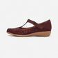 Rowen T-Strap Casual Dark Red