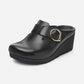Fanny Black Leather Narrow