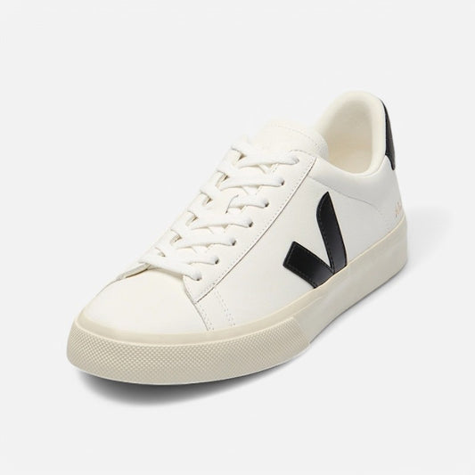 Women's Campo Leather White Black