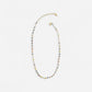 16 Matte Glass Beaded Necklace Multi Bright"