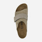Kyoto Taupe Suede And Nubuck Leather Narrow