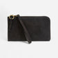 Karina Convertible Wristlet & Wallet Black Faux Suede