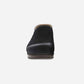 Brenna Black Burnished Suede