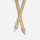 1.25 Neutral Straw Diamond Woven Guitar Strap Only"
