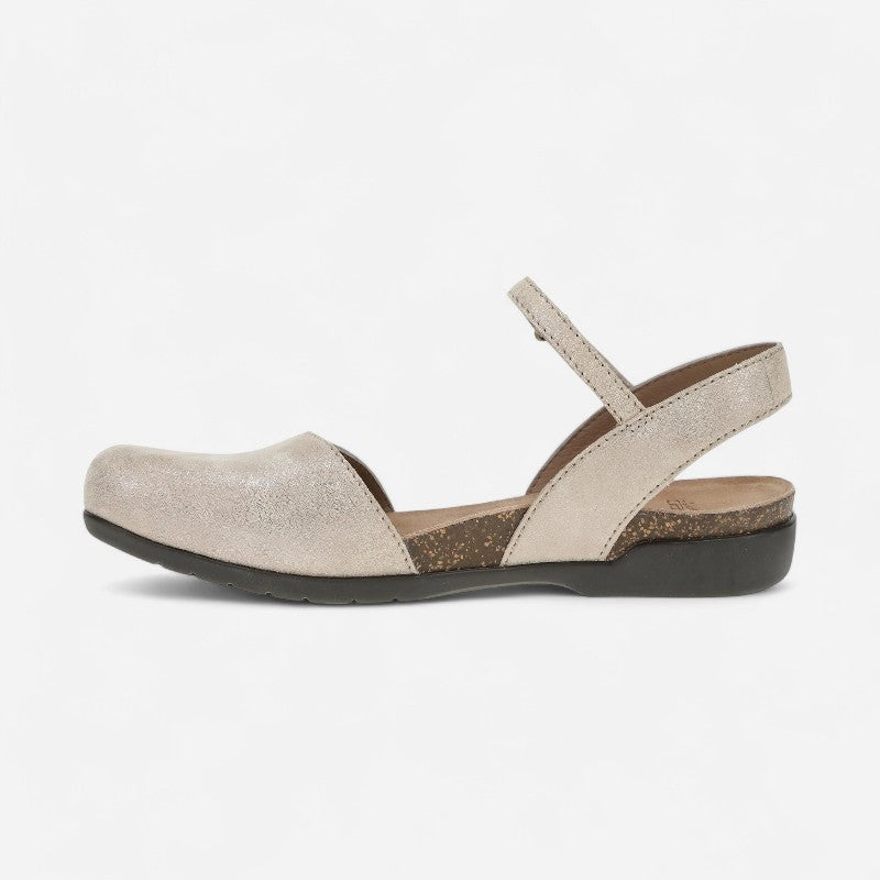 Rowan Beige Sparkle Suede