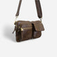 Kendra Cargo Pocket Sling Crossbody Dark Brown