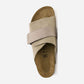 Kyoto Taupe Suede And Nubuck Leather Narrow