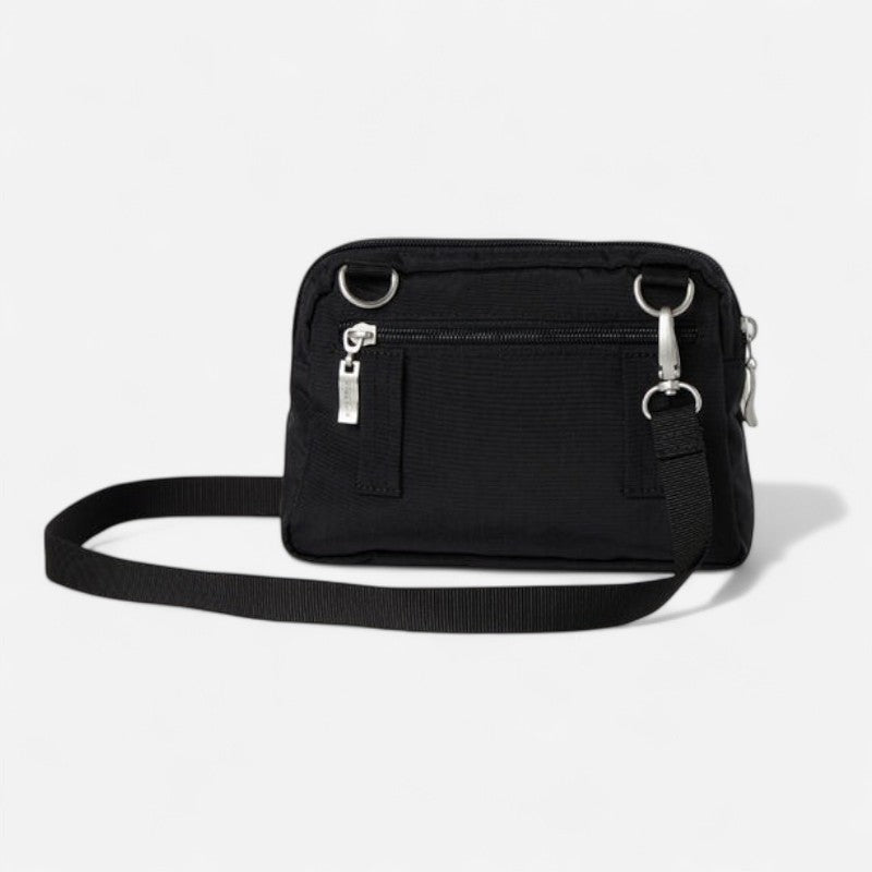 Trifecta RFID Wallet Crossbody Black