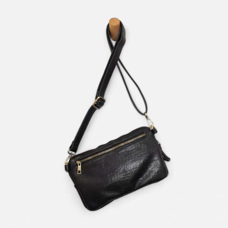 Kendra Cargo Pocket Sling Crossbody Black